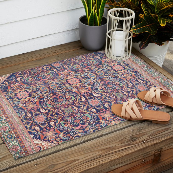 Antique Turkish Kilim Carpet Print 05 Outdoor Rug Gallery Image 2