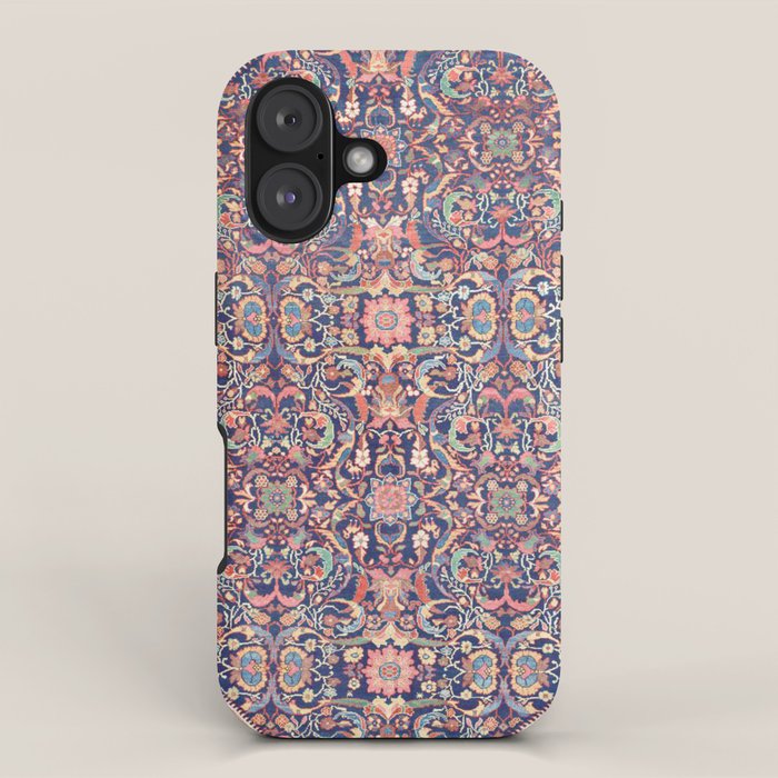 Antique Turkish Kilim Carpet Print 05 iPhone Case Gallery Image 1