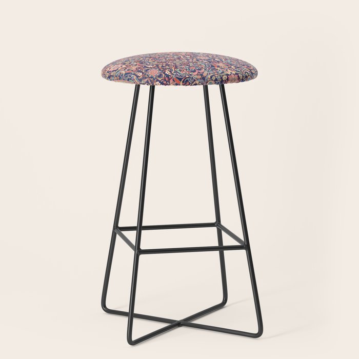 Antique Turkish Kilim Carpet Print 05 Stool Gallery Image 1