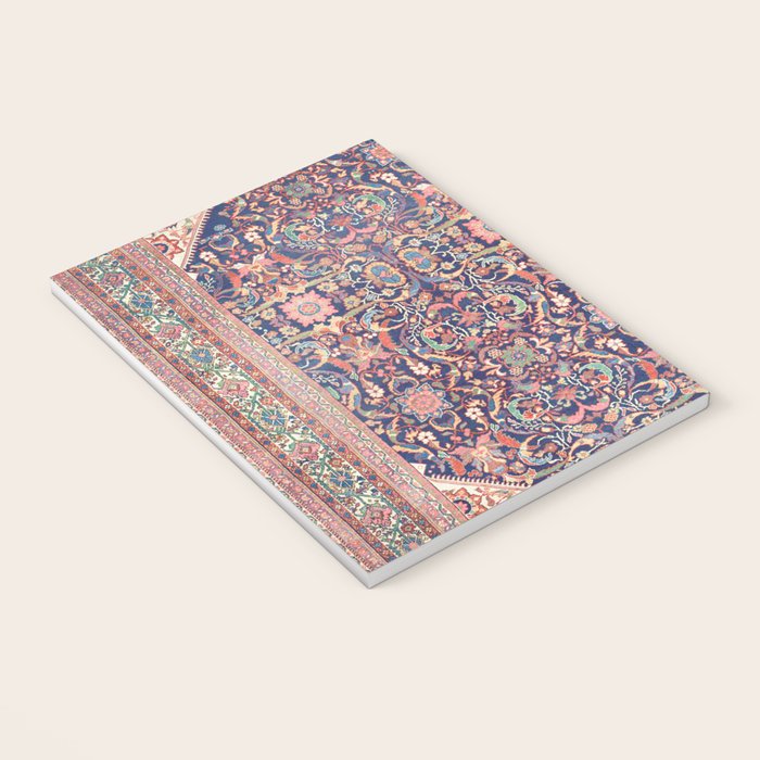 Antique Turkish Kilim Carpet Print 05 Notebook Gallery Image 3