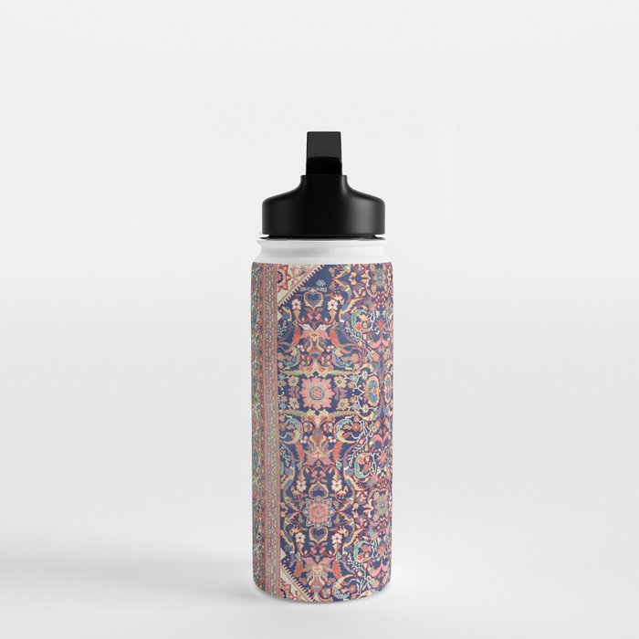 Antique Turkish Kilim Carpet Print 05 Water Bottle Gallery Image 3