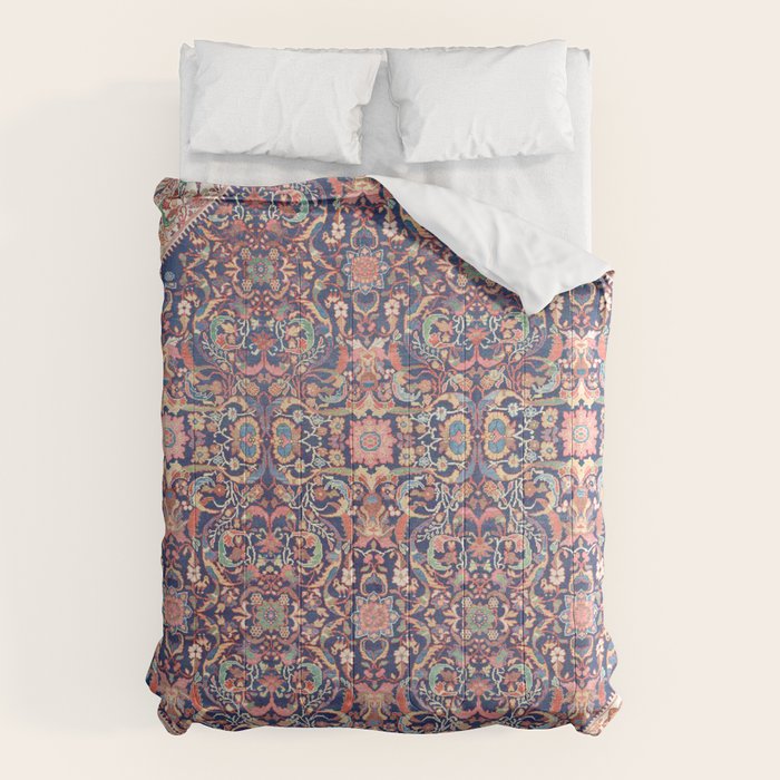 Antique Turkish Kilim Carpet Print 05 Comforter Gallery Image 6