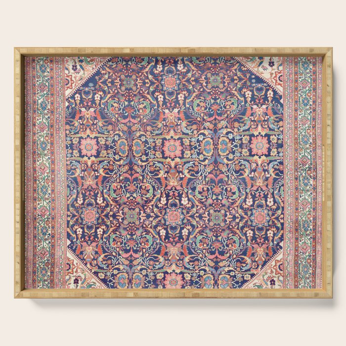 Antique Turkish Kilim Carpet Print 05 Serving Tray Gallery Image 1
