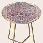 Antique Turkish Kilim Carpet Print 05 Side Table Gallery Image 2