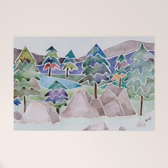 Evergreens in the Hills Welcome Mat