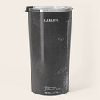 Ice Hockey Stick Patent - Ice Hockey Art - Black Chalkboard Travel Mug Gallery Image 3