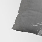 Ice Hockey Stick Patent - Ice Hockey Art - Black Chalkboard Pillow Sham Gallery Image 4