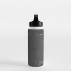 Ice Hockey Stick Patent - Ice Hockey Art - Black Chalkboard Water Bottle Gallery Image 3