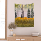Bears In The Blue Ridge Mountains Wall Tapestry Gallery Image 2