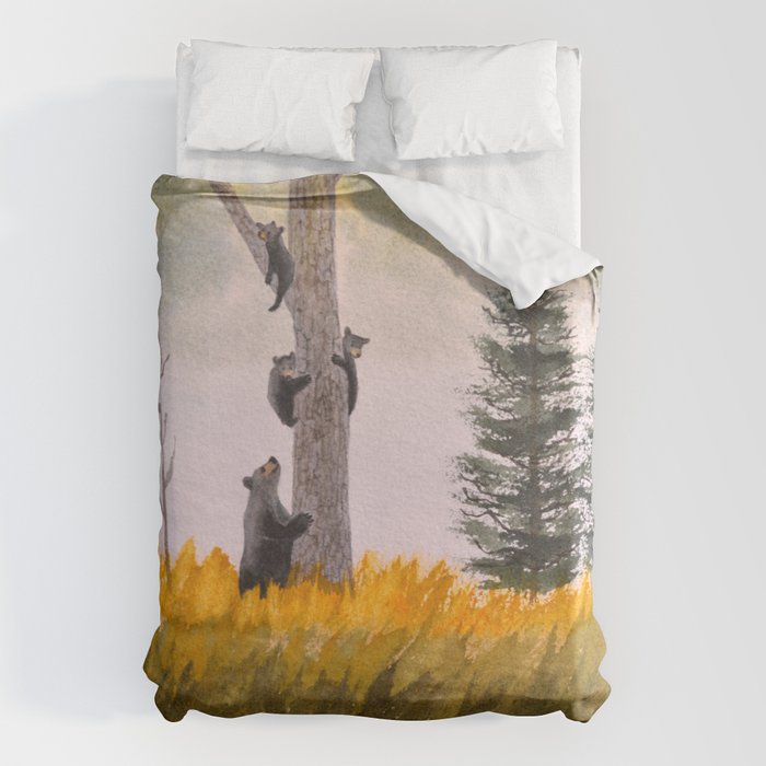 Bears In The Blue Ridge Mountains Duvet Cover Gallery Image 6