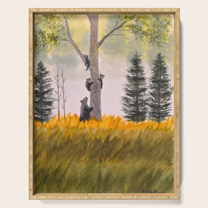 Bears In The Blue Ridge Mountains Serving Tray Gallery Image 1
