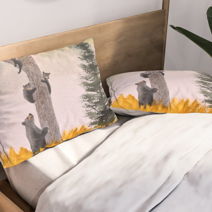 Bears In The Blue Ridge Mountains Pillow Sham Gallery Image 2