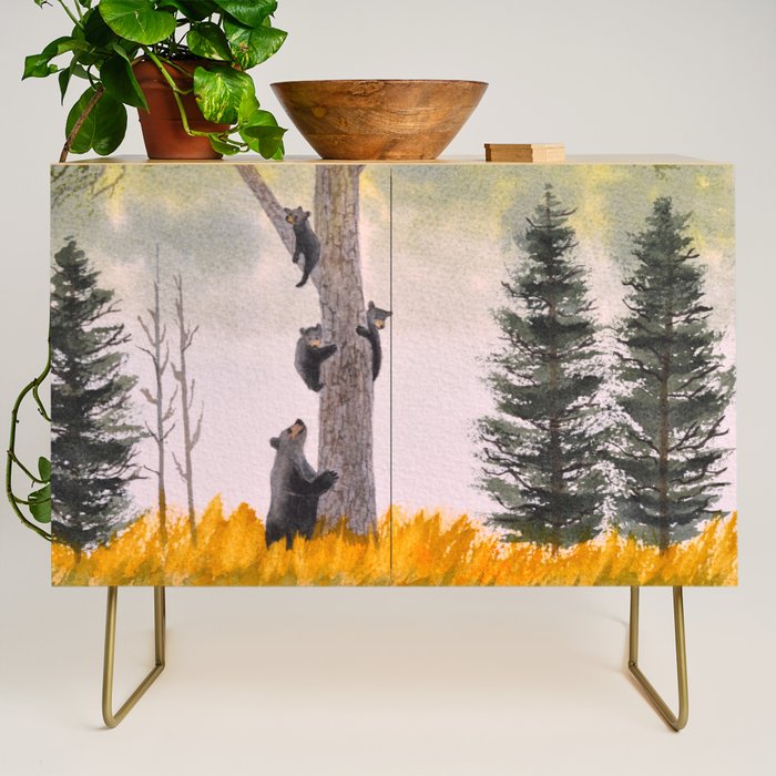 Bears In The Blue Ridge Mountains Credenza Gallery Image 1
