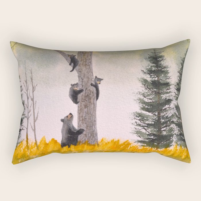 Bears In The Blue Ridge Mountains Rectangular Pillow Gallery Image 1