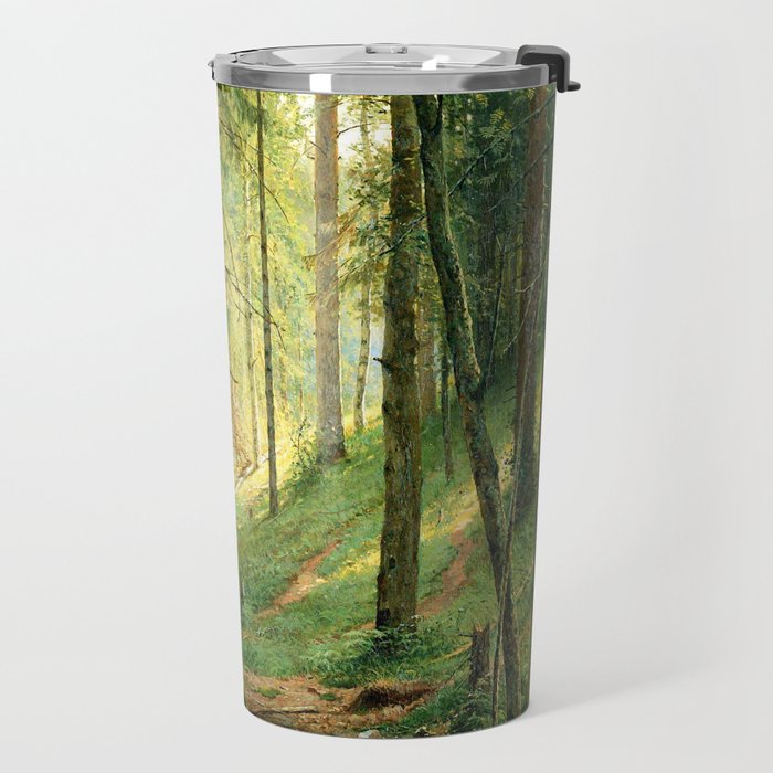 Ivan Shishkin "Stream in the Forest (On the Hillside)" Travel Mug Gallery Image 2