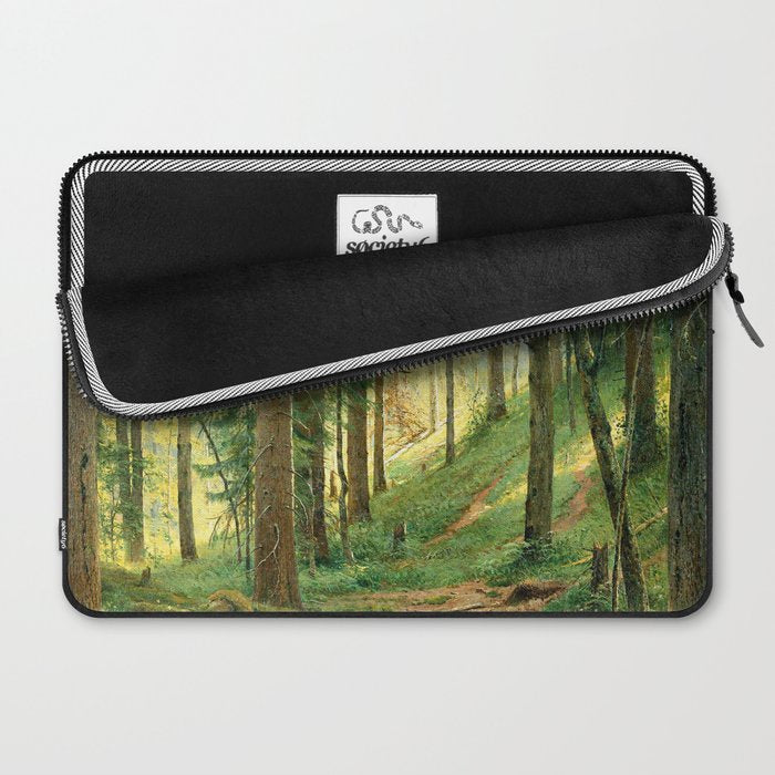 Ivan Shishkin "Stream in the Forest (On the Hillside)" Laptop Sleeve Gallery Image 2