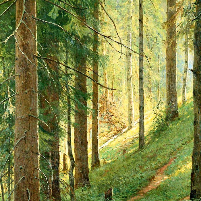 Ivan Shishkin "Stream in the Forest (On the Hillside)" Coffee Mug Gallery Image 2