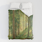 Ivan Shishkin "Stream in the Forest (On the Hillside)" Comforter Gallery Image 6