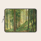 Ivan Shishkin "Stream in the Forest (On the Hillside)" Laptop Sleeve Gallery Image 1
