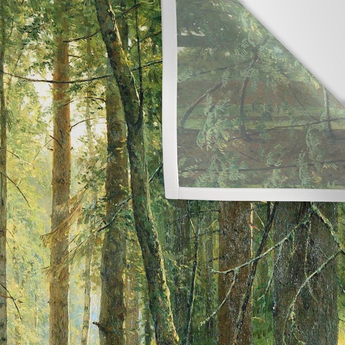 Ivan Shishkin "Stream in the Forest (On the Hillside)" Wall Tapestry Gallery Image 3