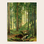 Ivan Shishkin "Stream in the Forest (On the Hillside)" Poster Gallery Image 4