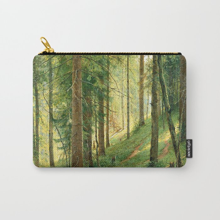 Ivan Shishkin "Stream in the Forest (On the Hillside)" Carry All Pouch Gallery Image 1