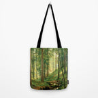 Ivan Shishkin "Stream in the Forest (On the Hillside)" Tote Bag Gallery Image 2