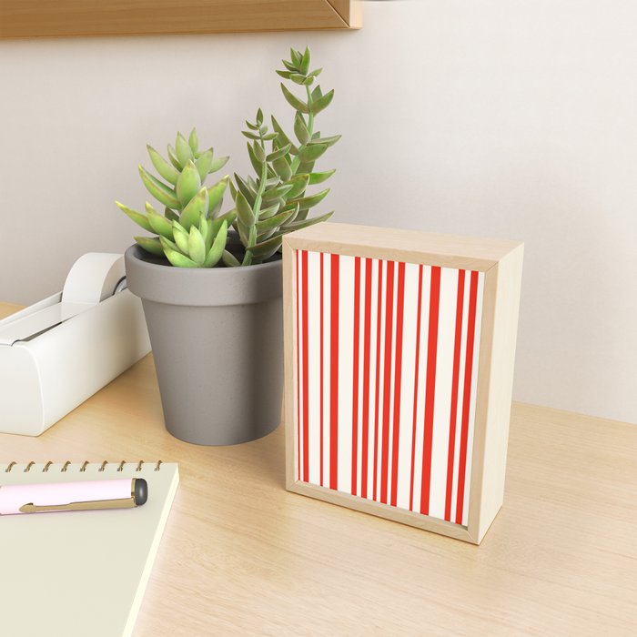 Classic Stripes I - Red & White Candy Cane Mini Art Print Gallery Image 2