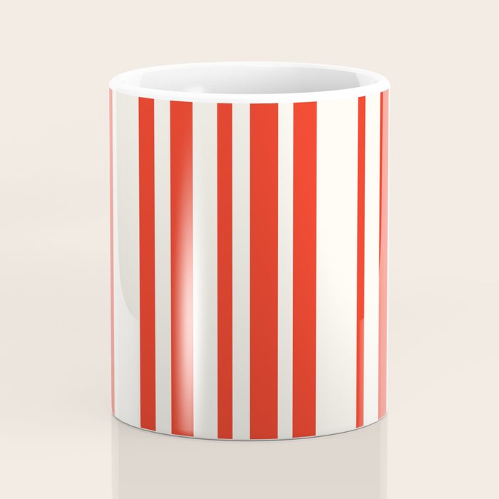 Classic Stripes I - Red & White Candy Cane Coffee Mug Gallery Image 4