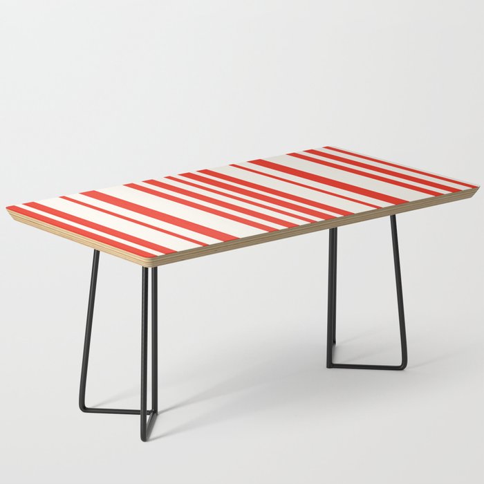 Classic Stripes I - Red & White Candy Cane Coffee Table Gallery Image 1