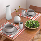 Classic Stripes I - Red & White Candy Cane Placemat Gallery Image 2