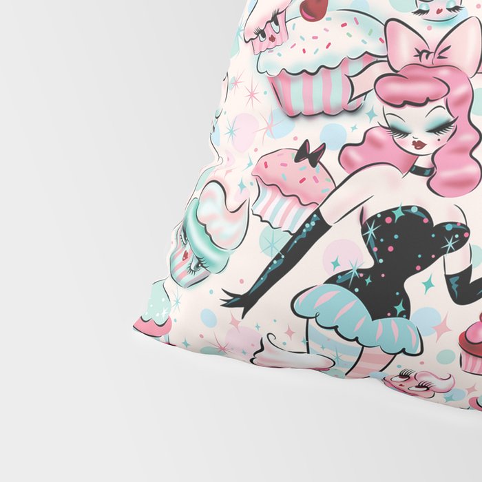 Cupcake Dolls Pattern Pillow Sham Gallery Image 4