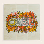 Cancer Flowers Wood Wall Art Gallery Image 1