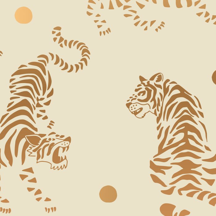 Golden Tigers III Coffee Mug Gallery Image 2