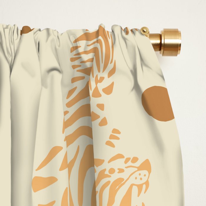 Golden Tigers III Window Curtain Gallery Image 2
