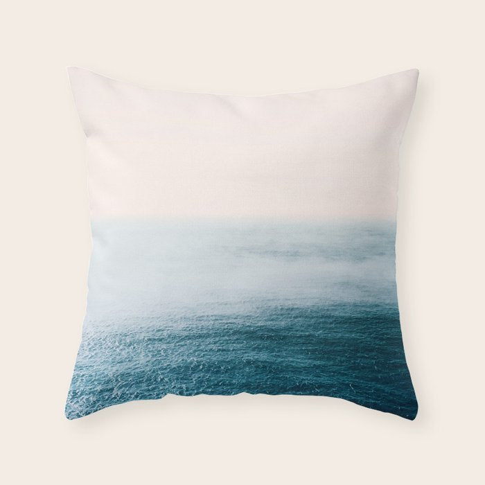 Ocean Fog Throw Pillow Gallery Image 6