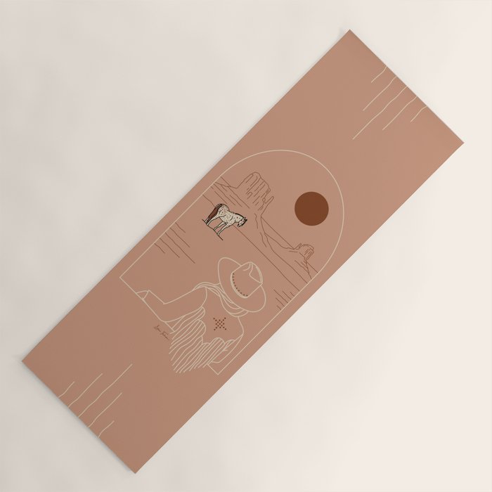 Lost Pony - Pink Clay Yoga Mat Gallery Image 1