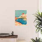 Serene River Flowing Through Majestic Mountains Poster Gallery Image 2