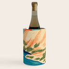 Serene River Flowing Through Majestic Mountains Wine Chiller Gallery Image 3