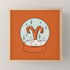 Aries Snow Globe Mini Art Print Gallery Image 1