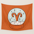 Aries Snow Globe Wall Tapestry Gallery Image 4