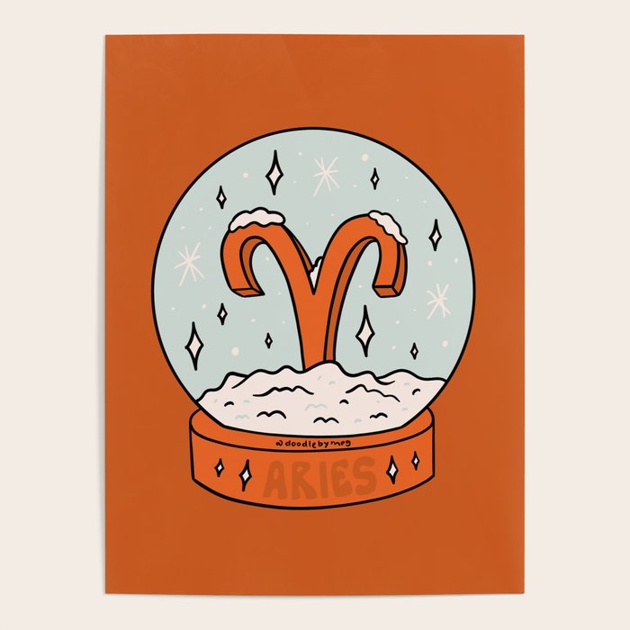 Aries Snow Globe Poster Gallery Image 4