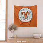 Aries Snow Globe Wall Tapestry Gallery Image 2