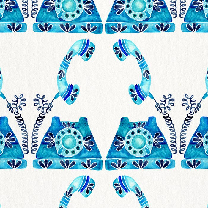 Vintage Rotary Phone - Blue Raspberry Coffee Mug Gallery Image 2