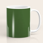 Solid Dark Forest Green Simple Solid Color All Over Print Coffee Mug Gallery Image 1