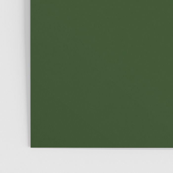 Solid Dark Forest Green Simple Solid Color All Over Print Poster Gallery Image 3