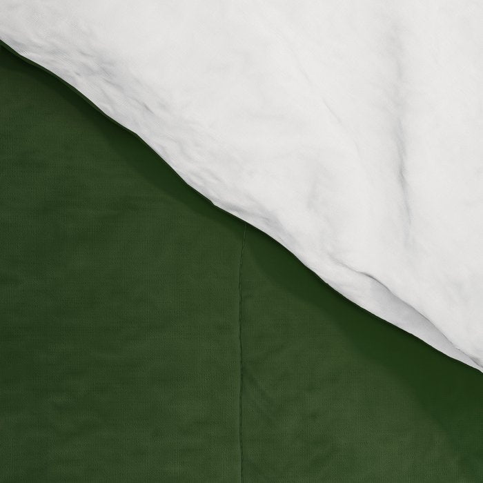 Solid Dark Forest Green Simple Solid Color All Over Print Comforter Gallery Image 4