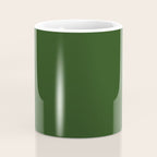 Solid Dark Forest Green Simple Solid Color All Over Print Coffee Mug Gallery Image 4