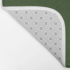Solid Dark Forest Green Simple Solid Color All Over Print Bath Mat Gallery Image 2