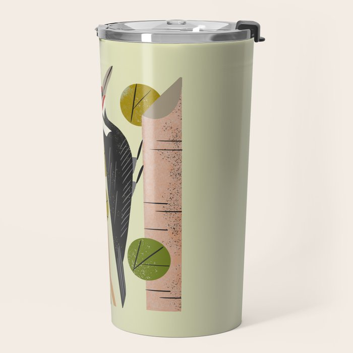 Woodpecker In Aspen Tree Travel Mug Gallery Image 2